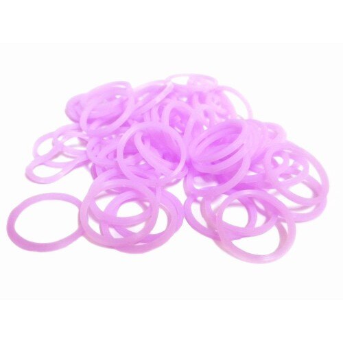 Set Rainbow Loom Elastice Fosforescente Mov