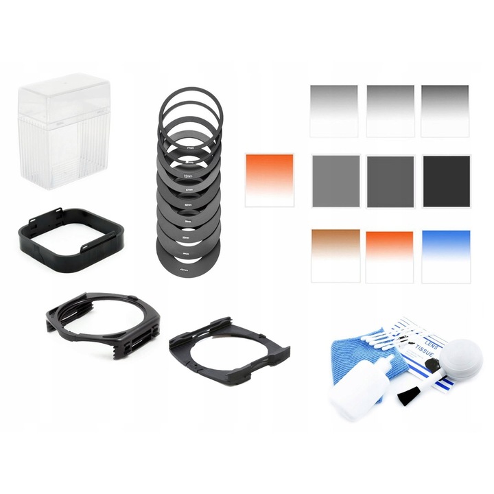 Set de fotografii filtru type cokin P Massa, 28in 1, filtru, husa, suport, Capac, kit curatare, adaptor