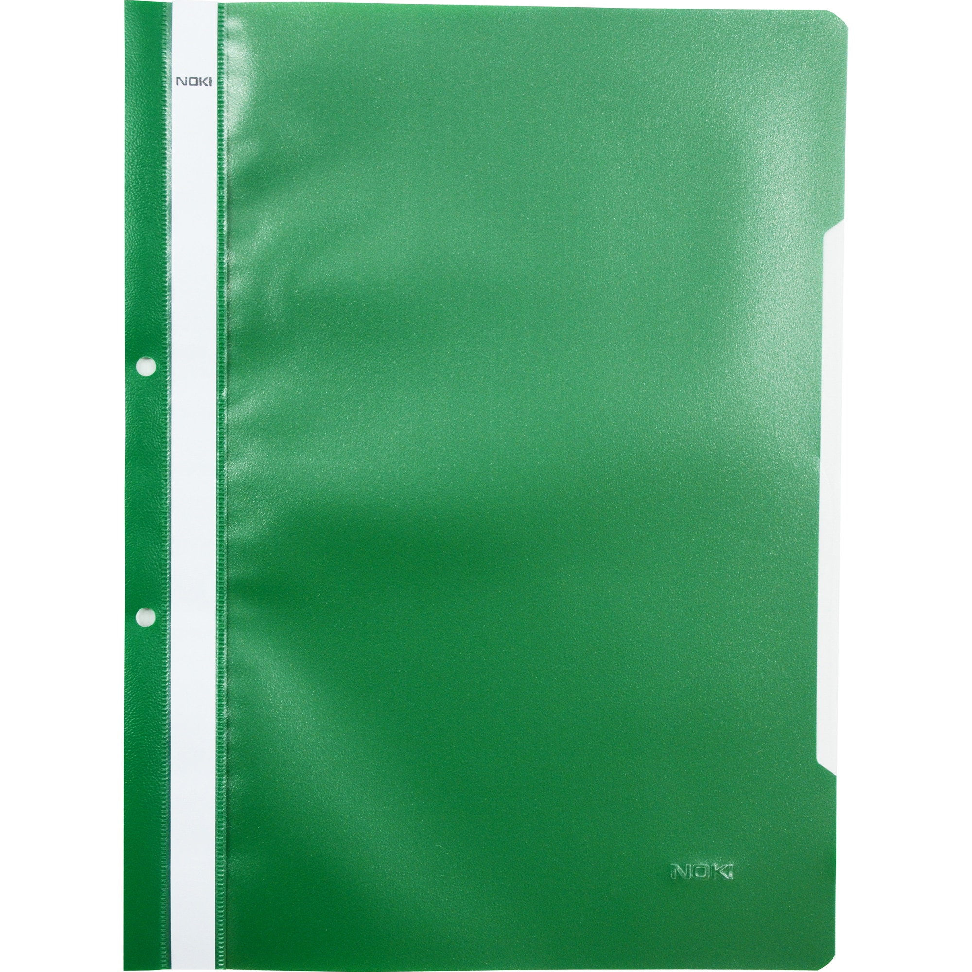 Dosar plastic cu sina si gauri Noki, 50 buc/set, verde