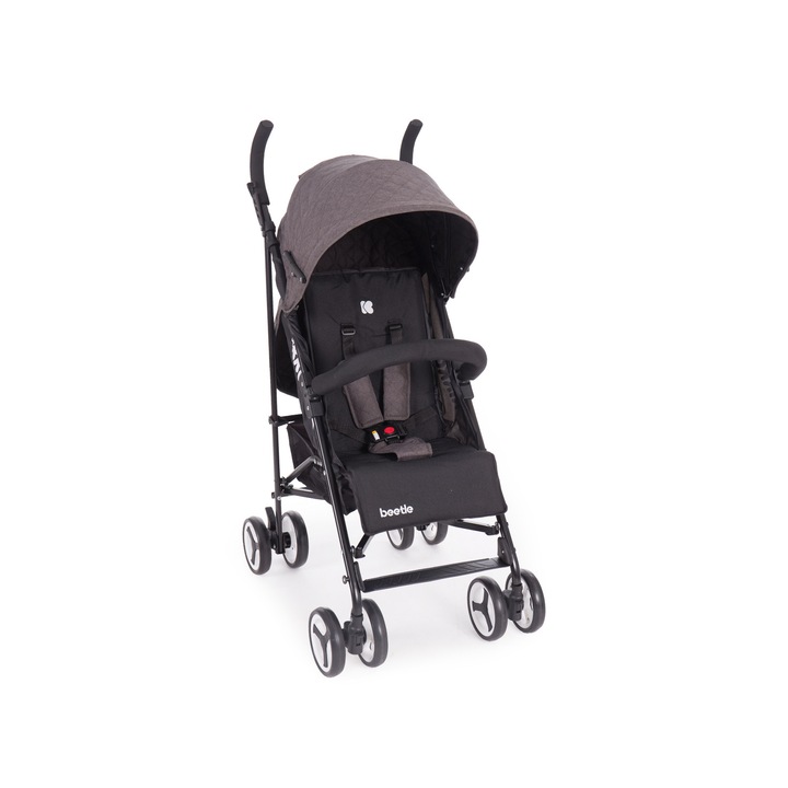 Лятна бебешка количка Kikkaboo Beetle Grey, Сива