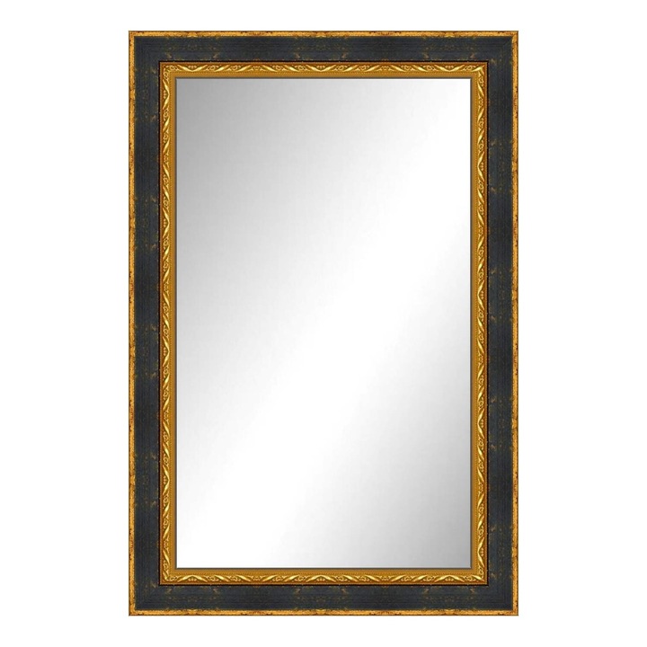 Огледало Cattleya Home Вивиан, Черно/Златисто, 60х100 см