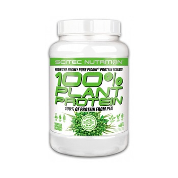 Pudra proteica vegetala pentru cresterea masei musculare 100% Plant Protein, 900 g, Scitec Pudra proteica vegetala pentru cresterea masei musculare 100% Plant Protein, 900 g, Scitec