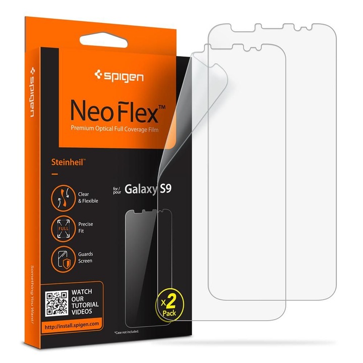 Протектор Spigen Neo Flex HD за Samsung Galaxy S9, Прозрачен