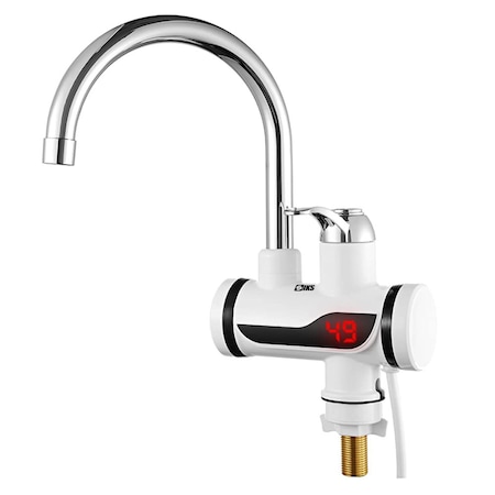 Robinet electric Pentru Incalzit Apa Instant SIKS® Cu Montare Pe Chiuveta, Putere, 3000W, presiunea apei 0.04-0.5MPa, alb