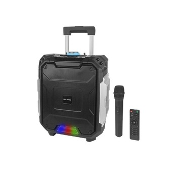 Boxa Bluetooth Activa Portabila Blow cu Microfon si Telecomanda, Functie Karaoke, Putere 100W, Radio FM, USB, AUX, Card SD Boxa Bluetooth Activa Portabila Blow cu Microfon si Telecomanda, Functie Karaoke, Putere 100W, Radio FM, USB, AUX, Card SD