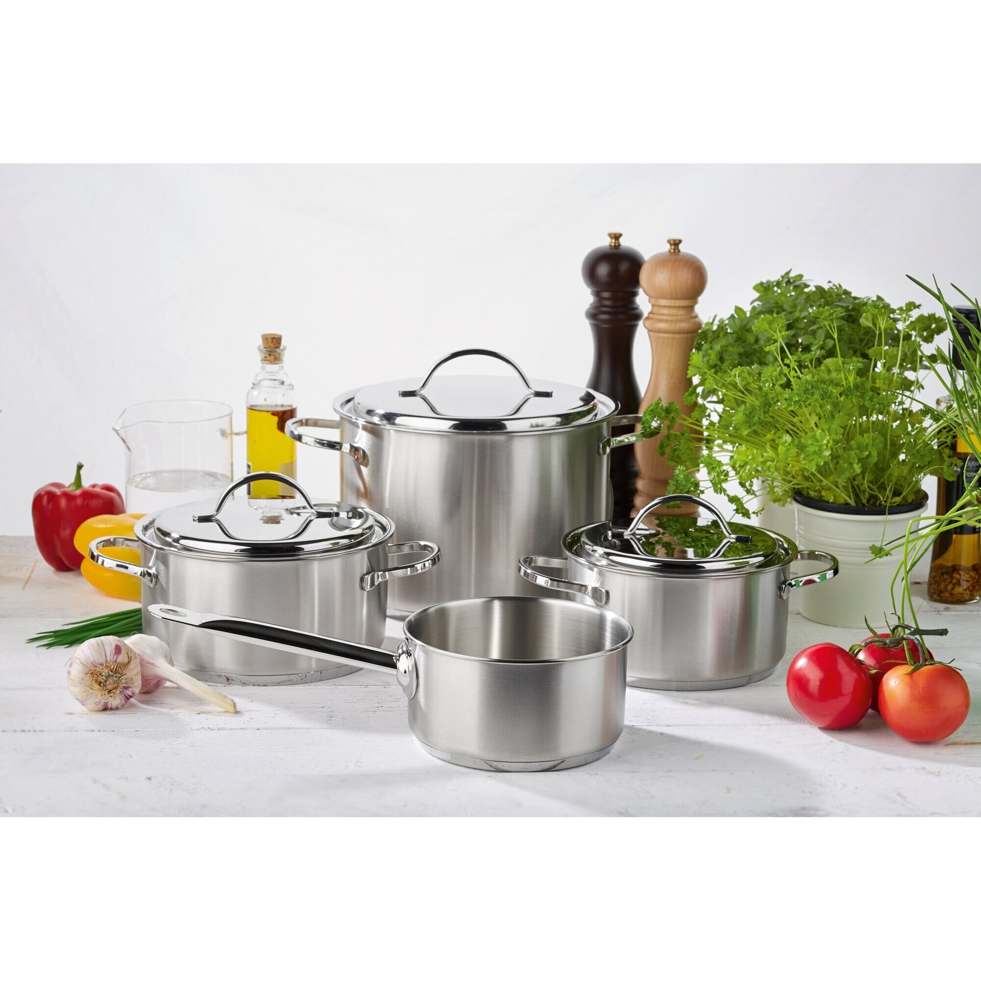 Cratita Inox Cu Capac 28cm 8l Resto Demeyere Emag Ro