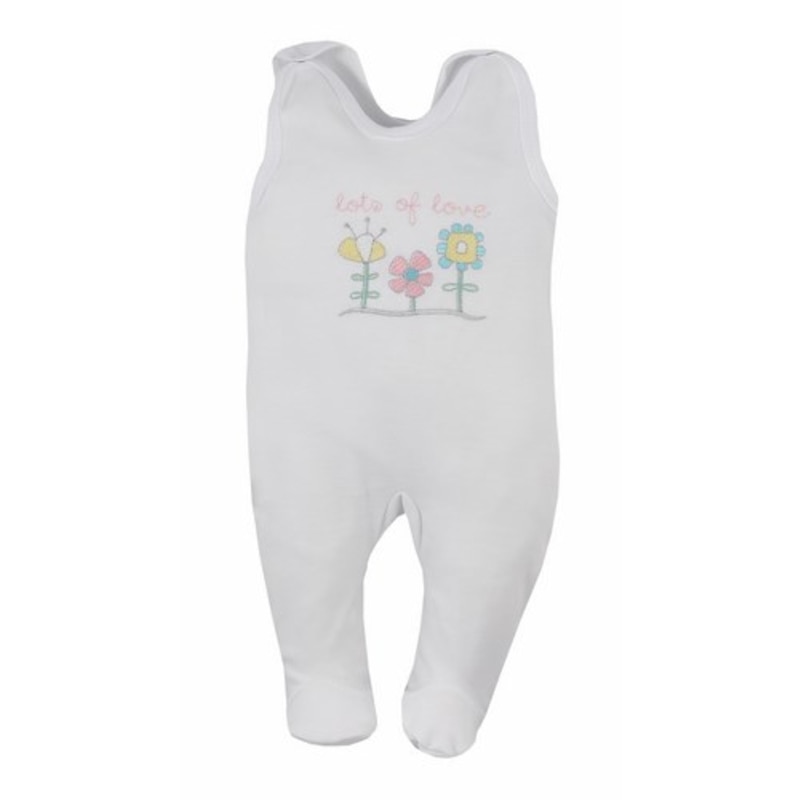 Salopeta fara maneci pentru bebelusi Koala Flower A01-009A1, Multicolor, 86