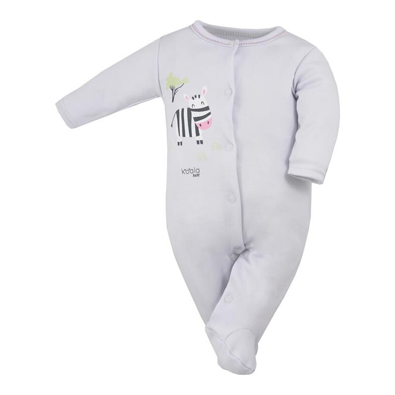 Salopeta cu maneca lunga pentru fete, Koala, Happy Baby 07-491G, Multicolor, 68 cm