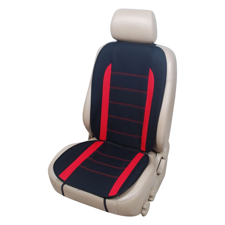 Калъф за автомобилна седалка, червен, универсален, с размери 45 х 104 см