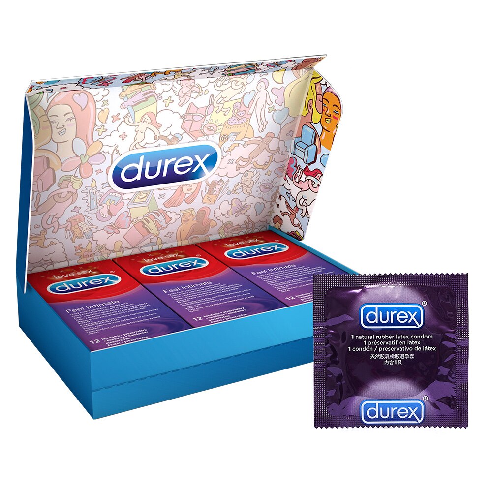 Prezervative Durex Feel Intimate, 36 buc, Cutie Discreta