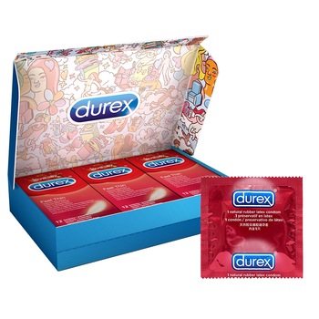 Prezervative Durex Feel Thin, 36 buc, Cutie Discreta Prezervative Durex Feel Thin, 36 buc, Cutie Discreta