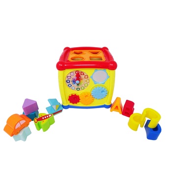 Cubul cu activitati educative, muzica si sunete, pentru copii Cubul cu activitati educative, muzica si sunete, pentru copii