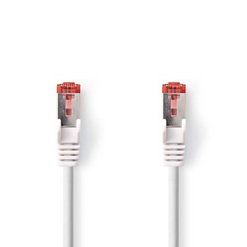 Cablu S/FTP Cat6 RJ45 tata - RJ45 tata 7.5m alb Nedis Cablu S/FTP Cat6 RJ45 tata - RJ45 tata 7.5m alb Nedis