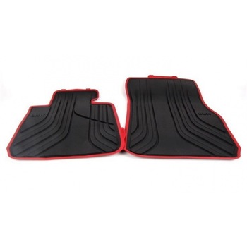 Set 2 covorase auto, fata Originale, BMW Seria 3 F31 2011- Prezent, negru/rosu Set 2 covorase auto, fata Originale, BMW Seria 3 F31 2011- Prezent, negru/rosu
