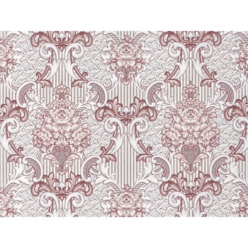 Tapet Slavyanski Oboi, Fiesta 5566-12, model clasic cu flori, Grena-gri, lavabil, vinil, pentru living sau dormitor Tapet Slavyanski Oboi, Fiesta 5566-12, model clasic cu flori, Grena-gri, lavabil, vinil, pentru living sau dormitor