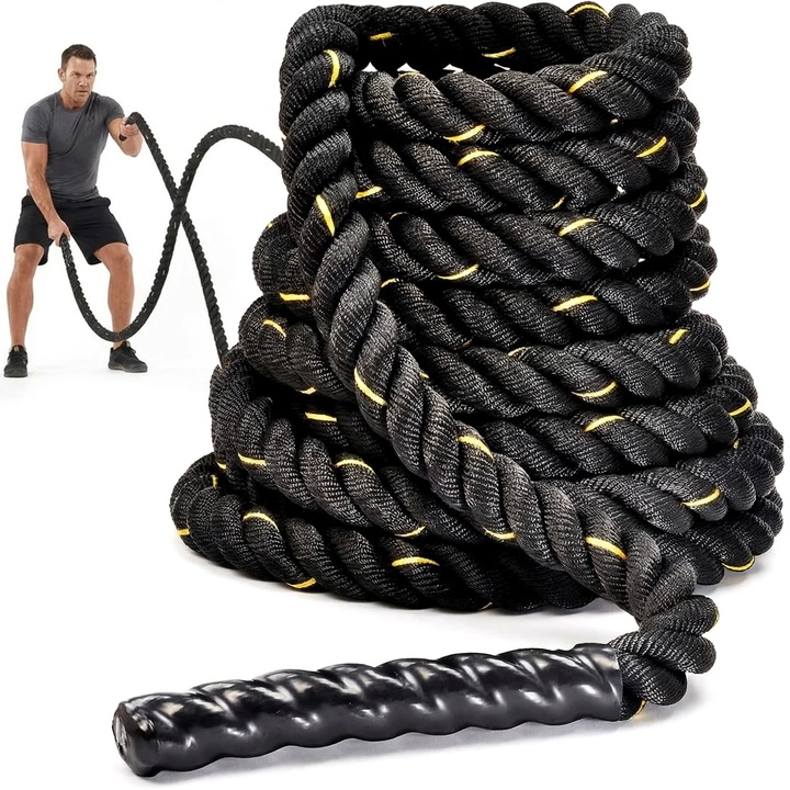 Тренировъчно Бойно Crossfit Въже Armageddon Sports Battle Rope, 5.0 см 15 м