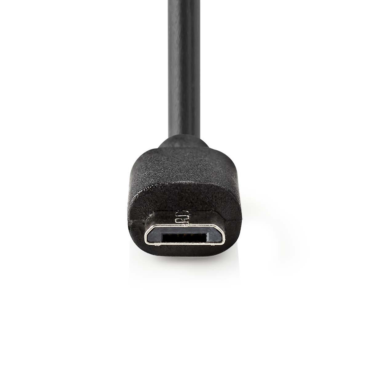 Incarcator auto Micro USB 2.4 A negru, Nedis