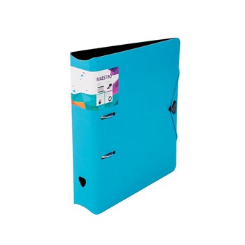 Biblioraft PP foam, cu elastic, Maestro, 7.5 cm, 386455, albastru deschis Biblioraft PP foam, cu elastic, Maestro, 7.5 cm, 386455, albastru deschis