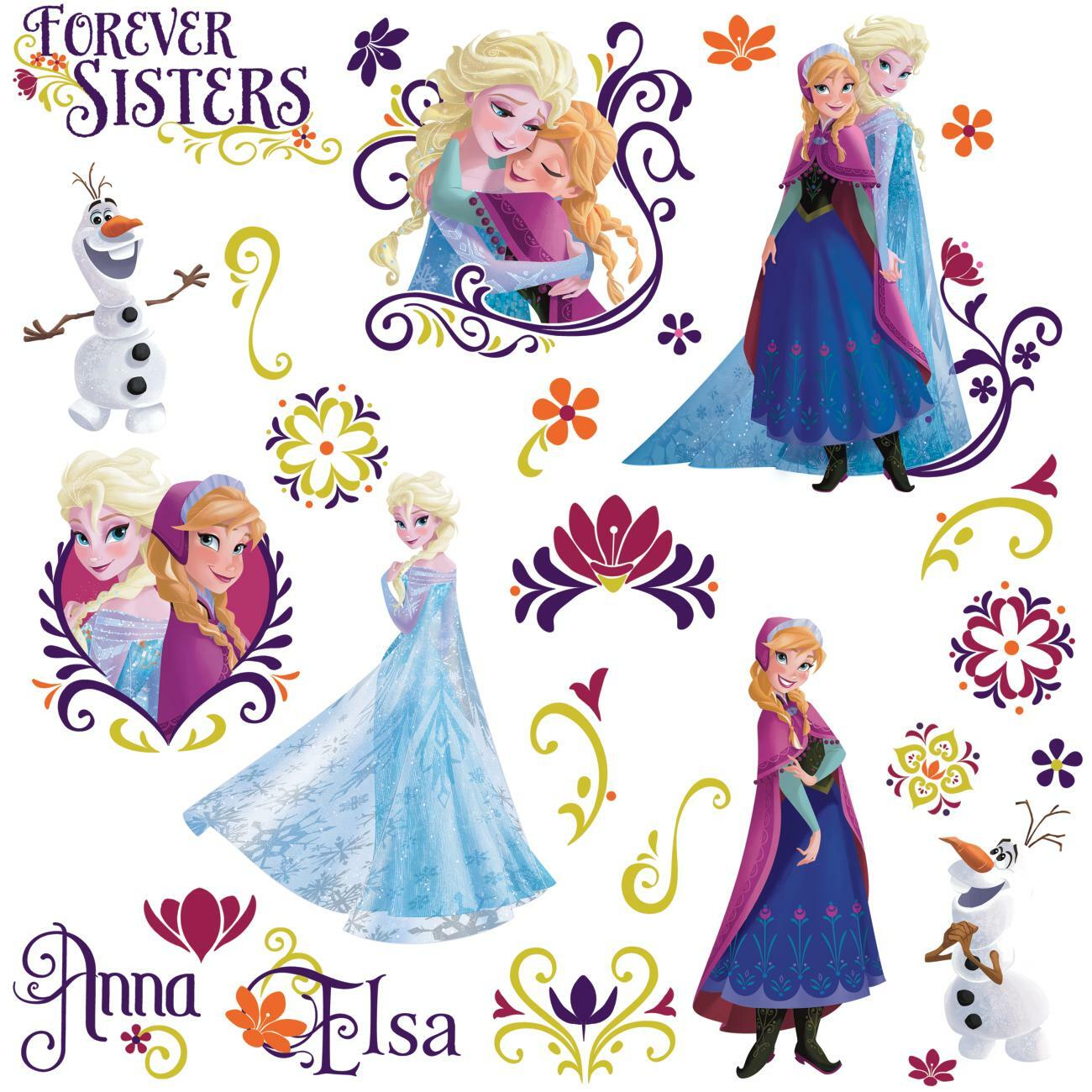 Stickere Primavara - FROZEN | 4 colite de 25,4 cm x 45,7 cm