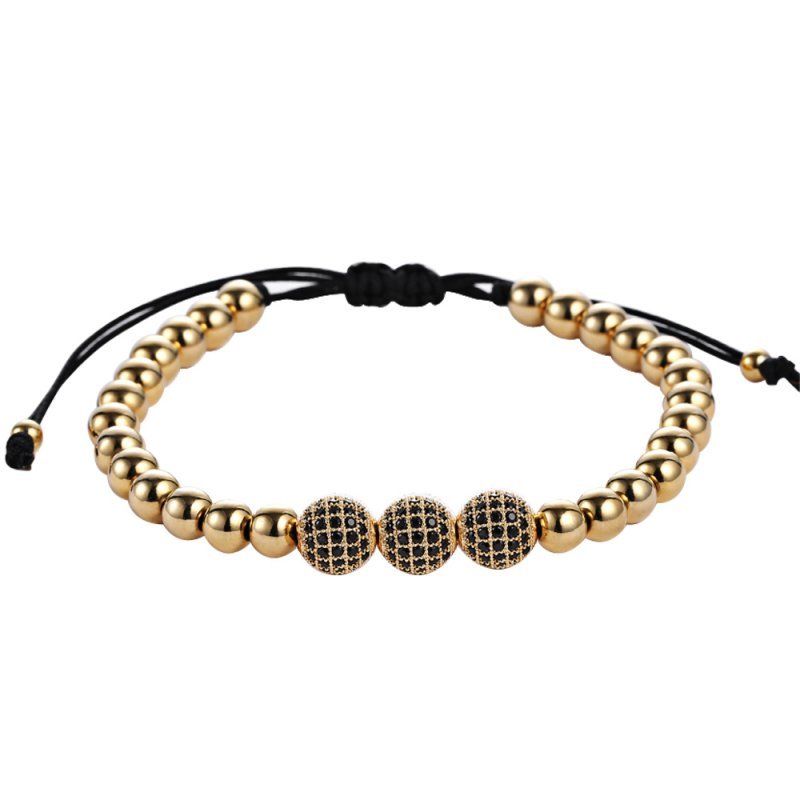 Bratara ajustabila unisex aurie, 4 mm si 8 mm, strasuri