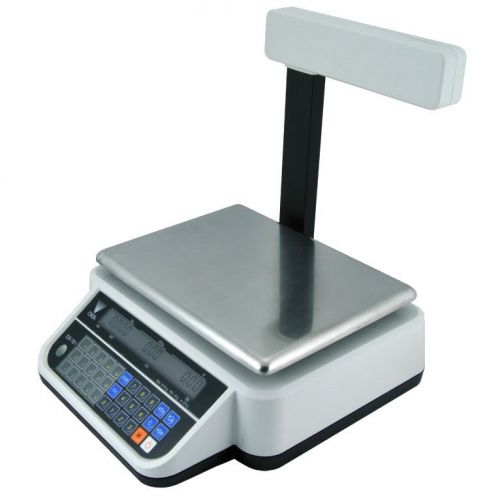 Cantar electronic comercial Digi DS-782 P, cu brat ,display LCD, conectare RS232,platan din inox