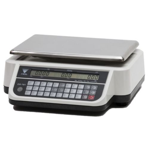Cantar electronic comercial Digi DS-782 B conectare PC, display LCD, platan din inox