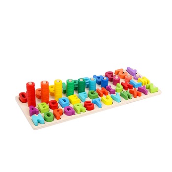 Joc educativ lemn Montessori 3 in 1 Joc educativ lemn Montessori 3 in 1