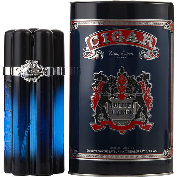 Apa de toaleta Remy Latour Cigar Blue Label, barbati, 100 ml