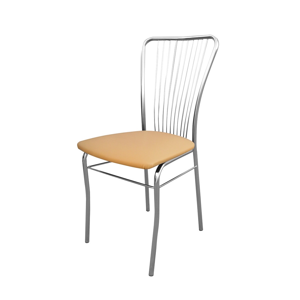 Scaun bucatarie NERON, Ocru piele ecologica