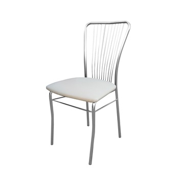 Scaun bucatarie NERON, Crem piele ecologica Scaun bucatarie NERON, Crem piele ecologica