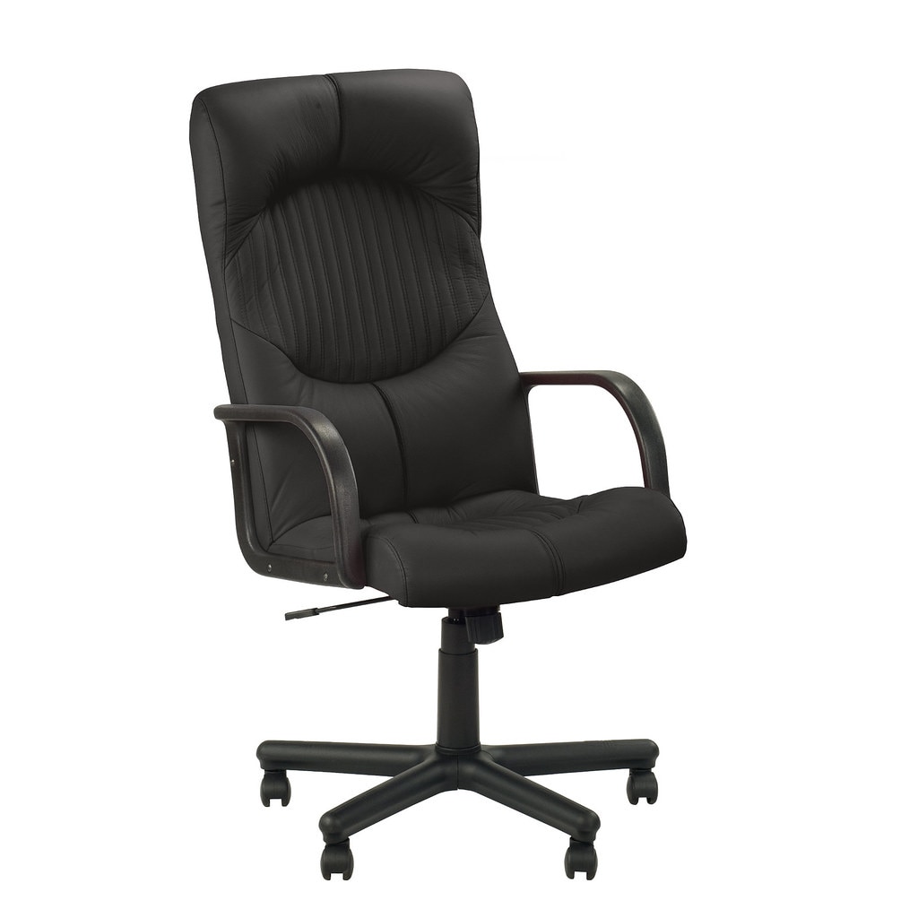 Scaun directorial GERMES BX, Negru piele naturala