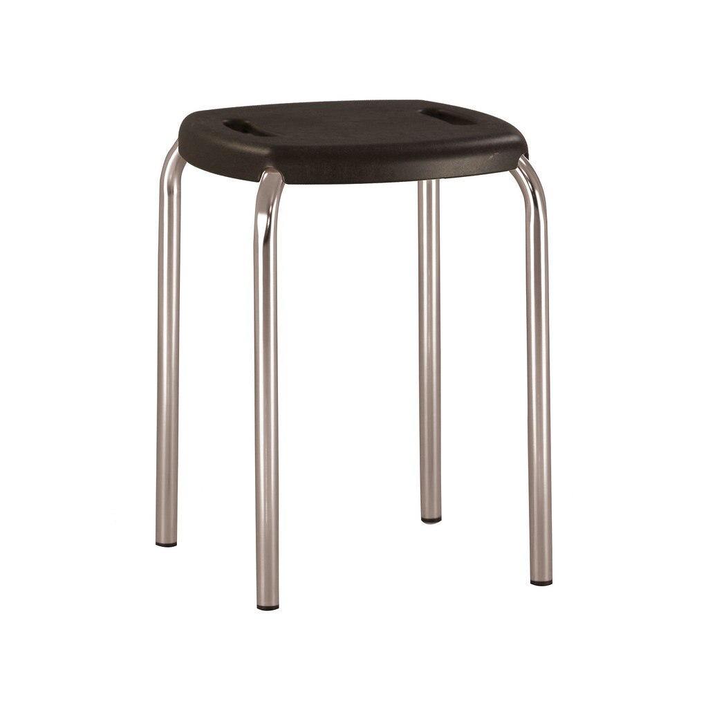 Scaun bucatarie BOOM Chrome, Negru