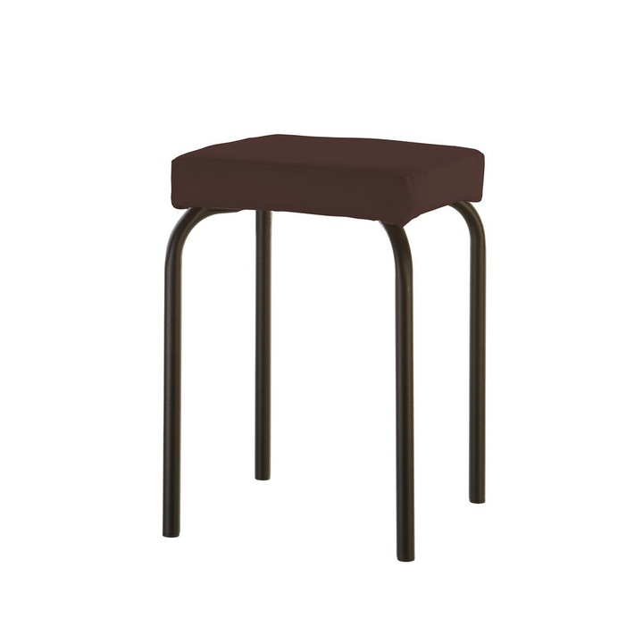 Scaun bucatarie Avida Black,Concept Mobili, wenge piele ecologica