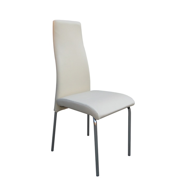 TAILOR konyhaszék, krémszínű ökológiai bőr