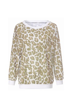Bluza supradimensionata imprimata dama, Generic 2, Multicolor Bluza supradimensionata imprimata dama, Generic 2, Multicolor