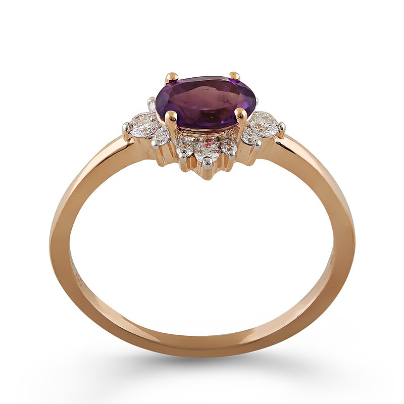 Inel Deruvo Aur 18k Diamante, Ametist, 52 RAJR28227F-AMDR