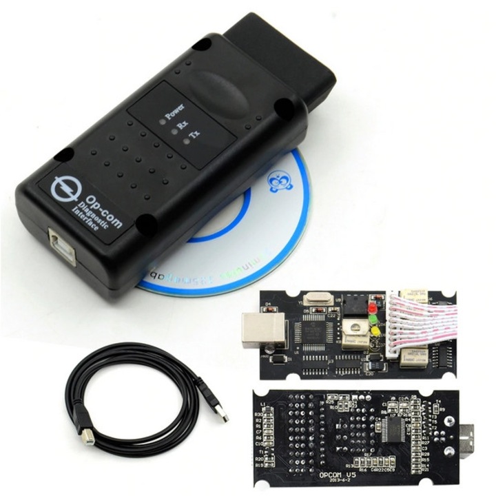 Allshop Electronics Autóvizsgáló, Autódiagnosztika Adapter Opel OPCOM v1.99 Legújabb verzió