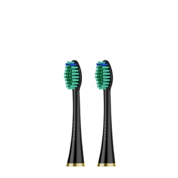 Capete de rezerva Seysso Gold anti plaque , 2 buc, negru Capete de rezerva Seysso Gold anti plaque , 2 buc, negru