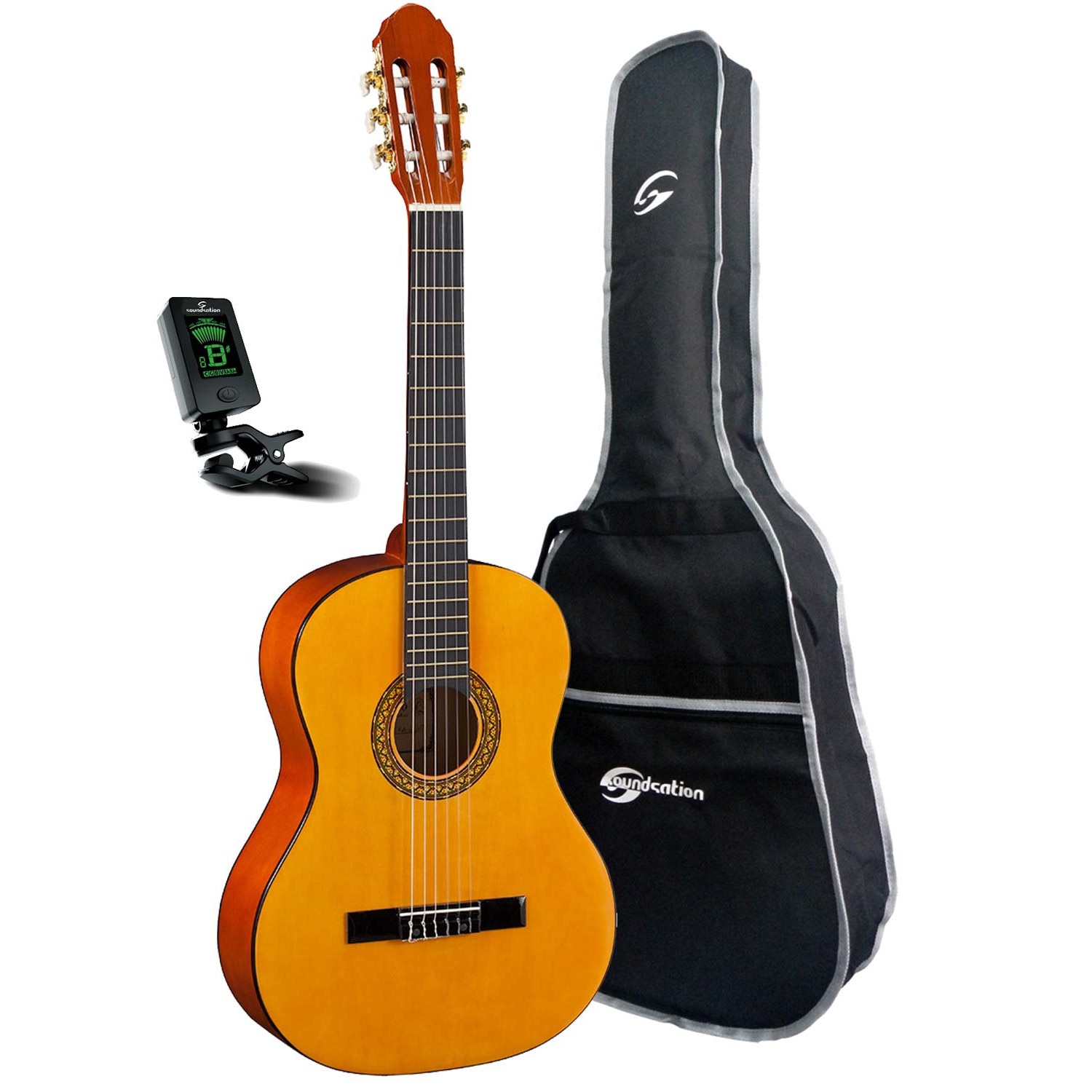 Set Chitara Clasica - Toledo Primera Student 12 NT „Basic Set” cu Husa si Acordor Electronic