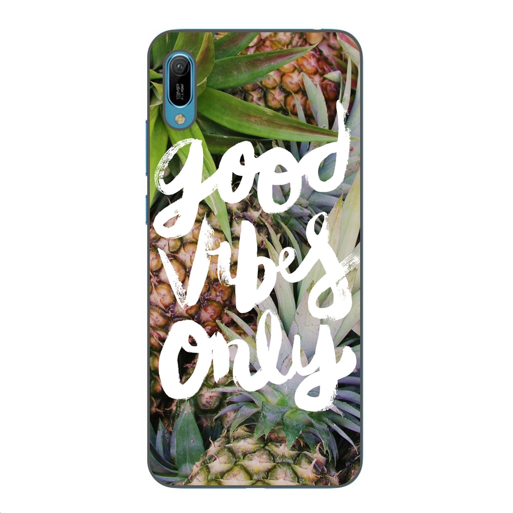 Husa Huawei Y6 2019 Silicon Gel Tpu Model Good Vibes Only