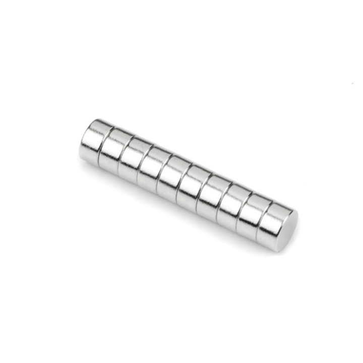 Magnet neodim disc 6mm x 4mm - set de 25 bucati