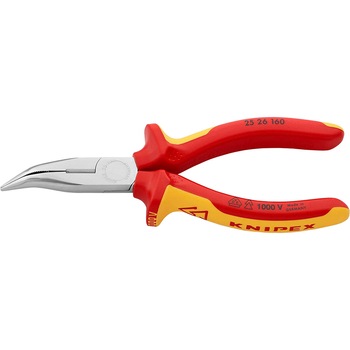 Cleste cu cioc indoit, manere izolate la 1000 V, KNIPEX, 160 mm Cleste cu cioc indoit, manere izolate la 1000 V, KNIPEX, 160 mm