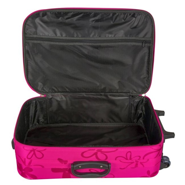 Troler Roz Troler Roz 40 L, 41.5x22x65.5 cm, pentru femei, ATS, maner telescopic ...