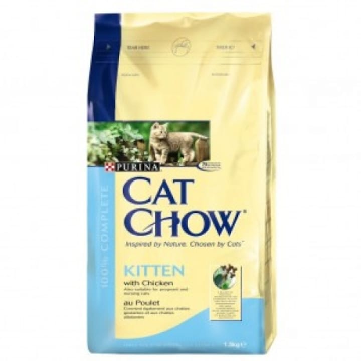 Hrana uscata pentru pisici, Cat Chow, Pui, Junior, 15 kg