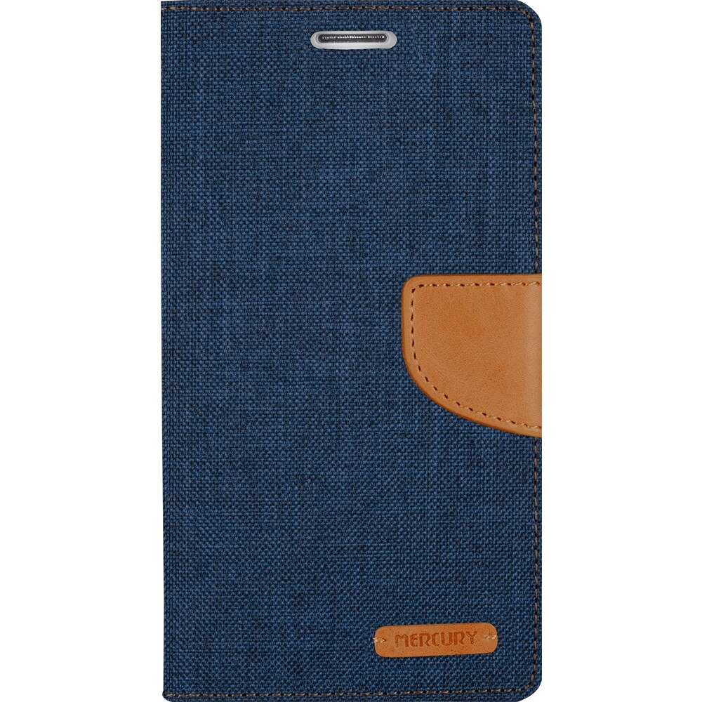 Husa de protectie Goospery Canvas Diary iPhone 6/6S Navy Camel