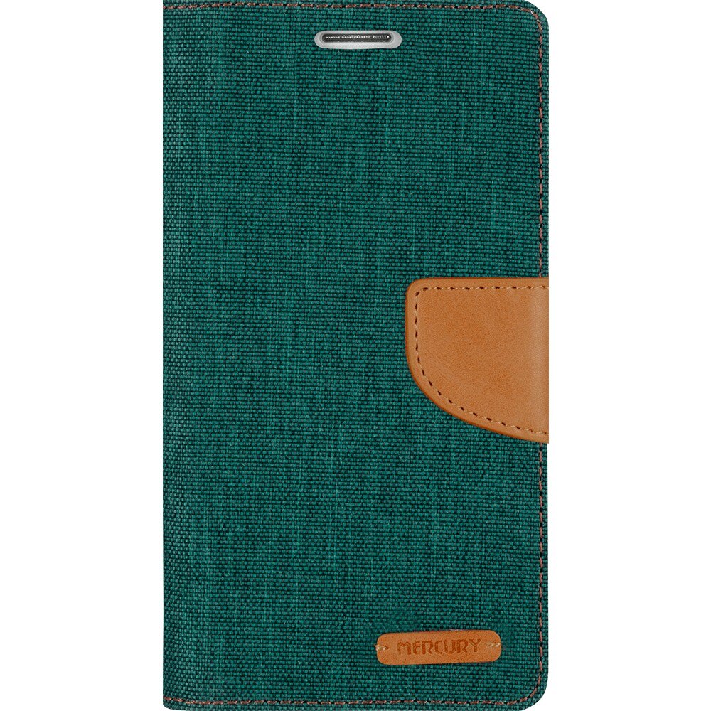 Husa de protectie Goospery Canvas Diary Samsung S5 Green Camel
