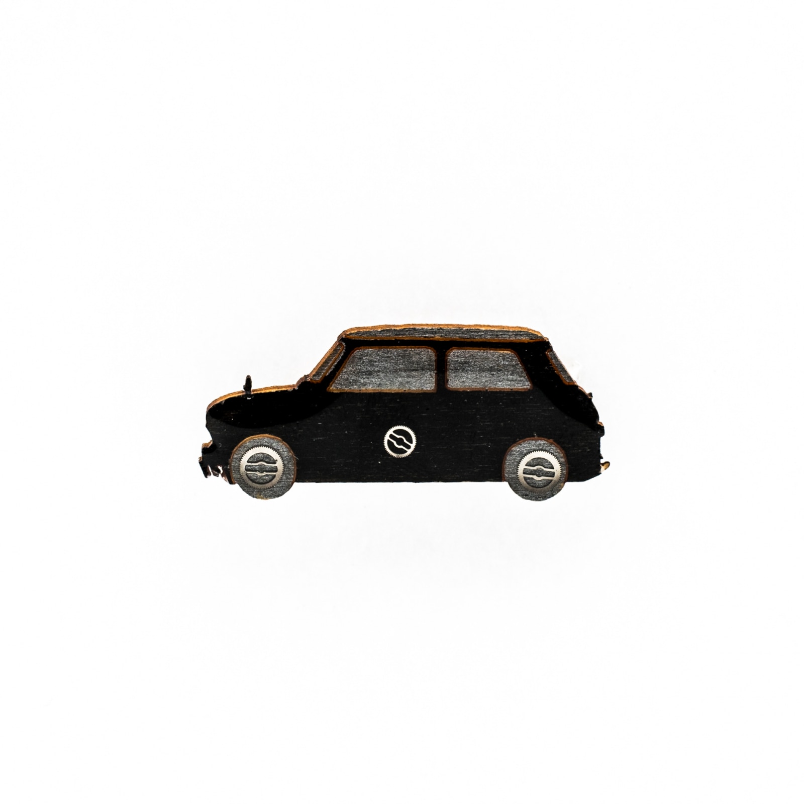 Brosa Lemn Mini Cooper Black 231, 36mm, Negru