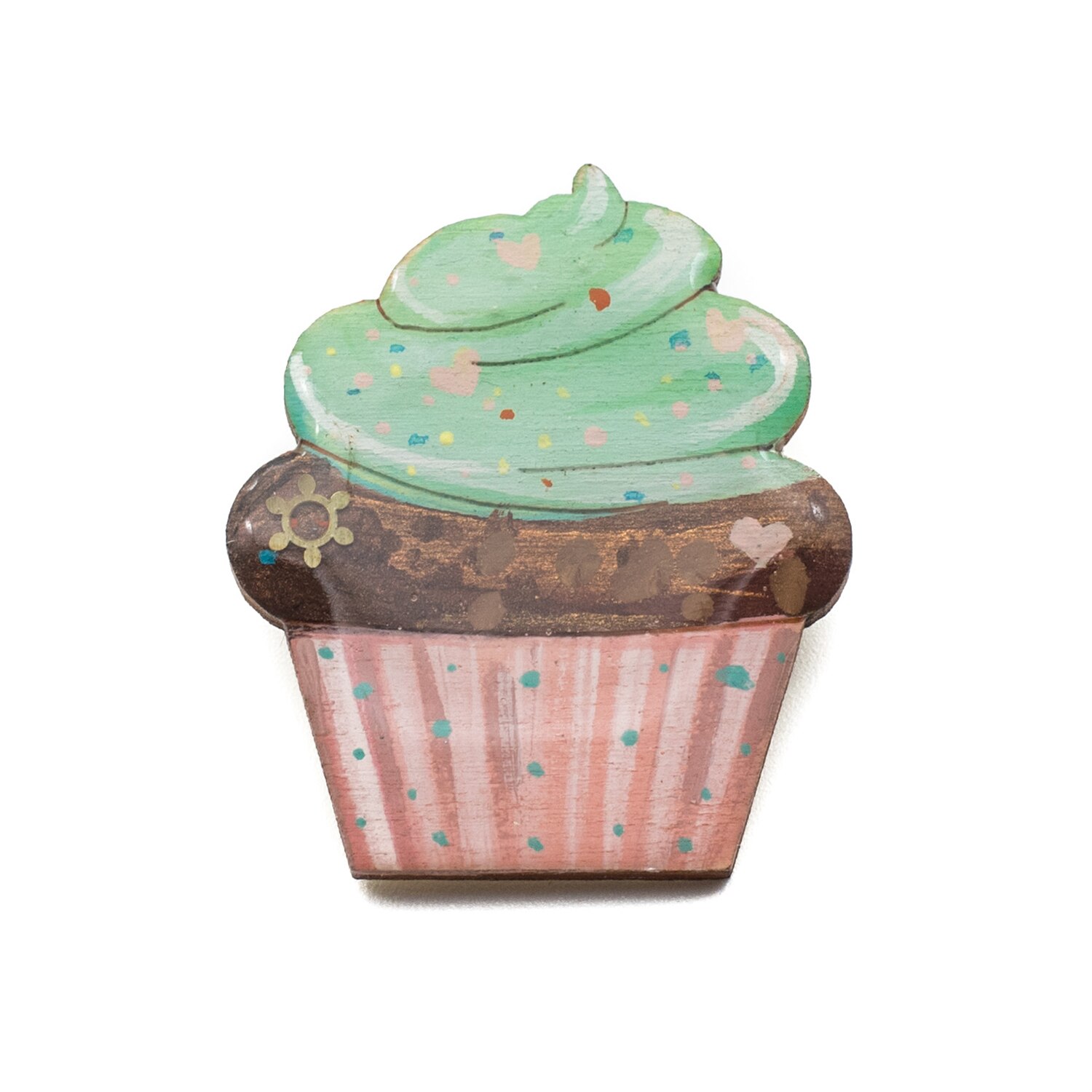 Brosa LEMN Green Cupcake 479, 45mm, Multicolor