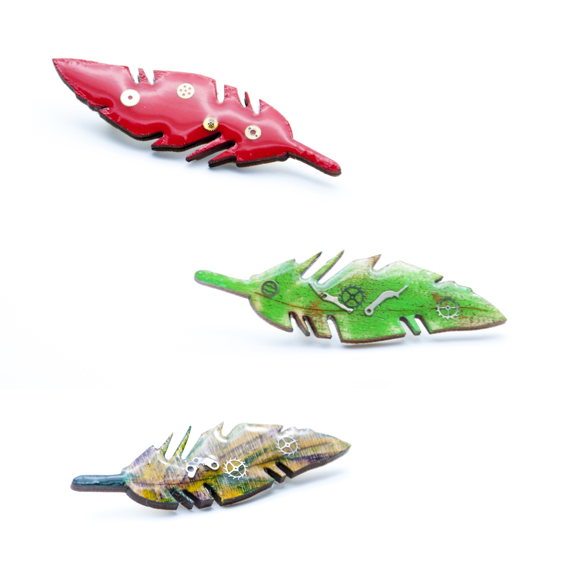 Brosa Lemn Pana 127, 62mm, Multicolor