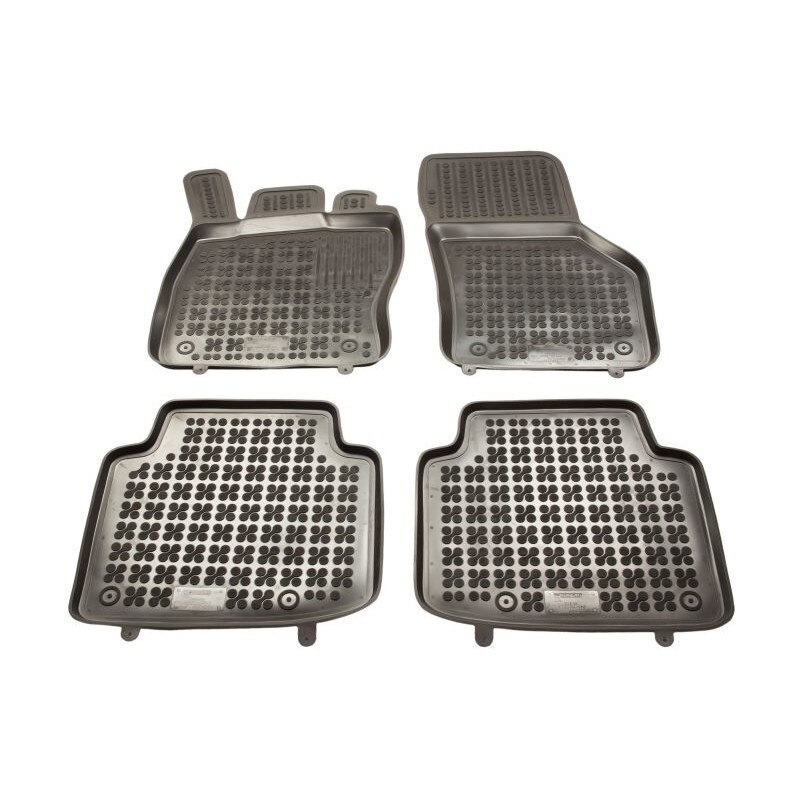 Set 4 covorase auto tip tavita REZAW PLAST, Cauciuc, pentru SKODA SUPERB III 03.15-, Negru